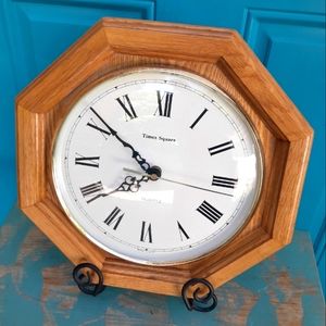 Wooden wall Clock Natural Wood Clock Wall Hanging Farmhouse Home Decor 12 inch